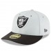 Men's Oakland Raiders New Era Heather Gray/Black 2018 NFL Sideline Home Official Low Profile 59FIFTY Fitted Hat 3058483